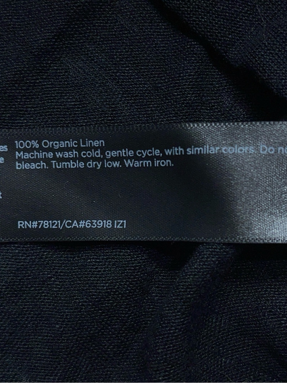 Eileen Fisher Organic Linen Jersey Crew Neck Long Sleeve Tee Womens 2X in Black - Picture 11 of 14